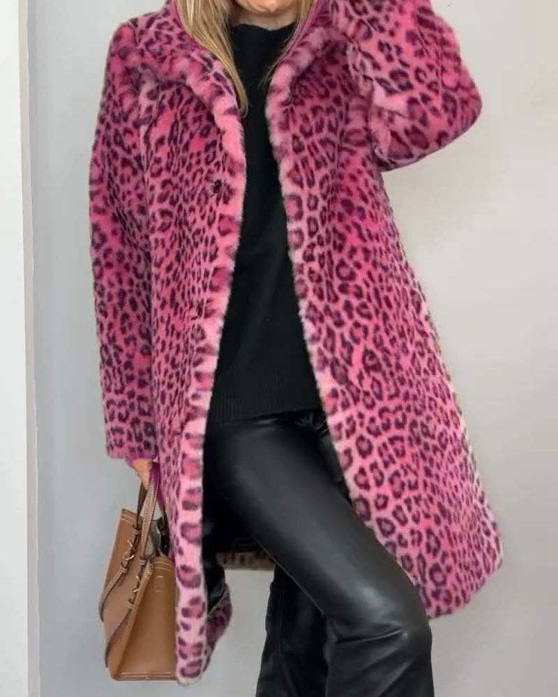 Eva Leopard Print Coat