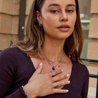 Collana in Argento Lapis Lazuli Liza