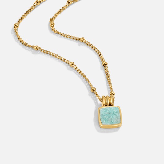 Collana con Pendente Verde Lucia