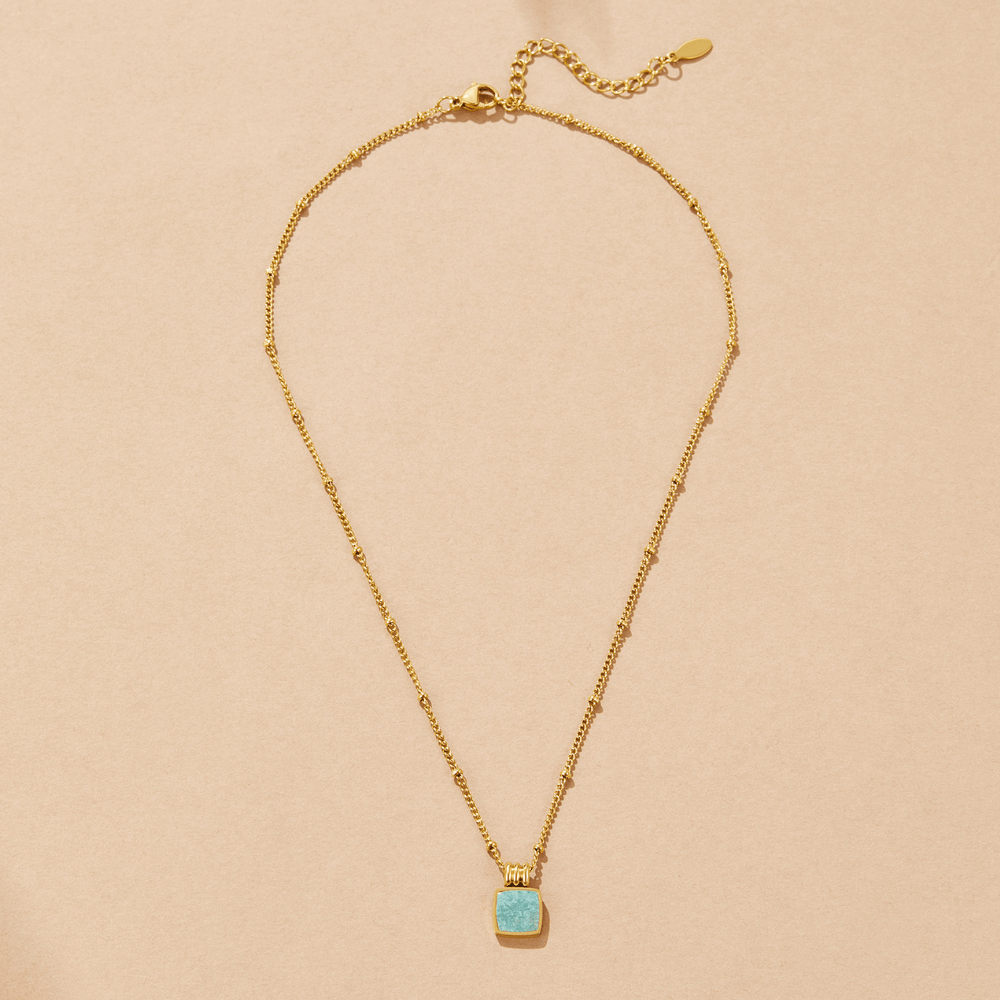 Collana con Pendente Verde Lucia