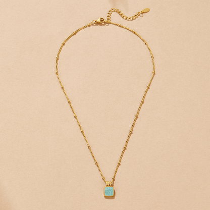 Collana con Pendente Verde Lucia