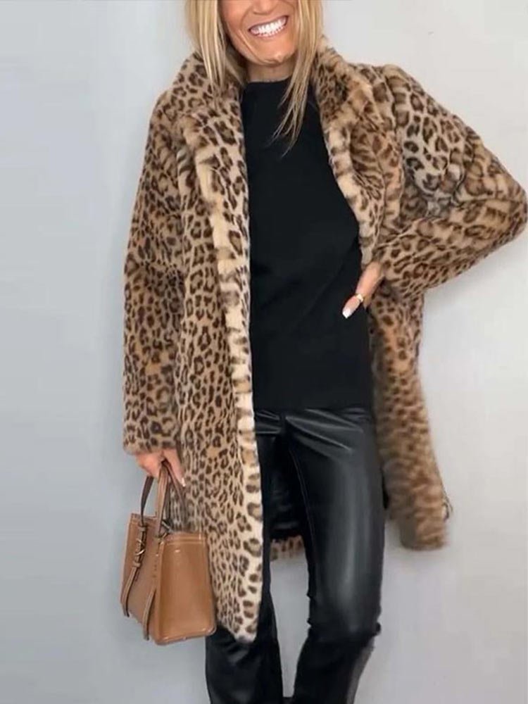 Eva Leopard Print Coat