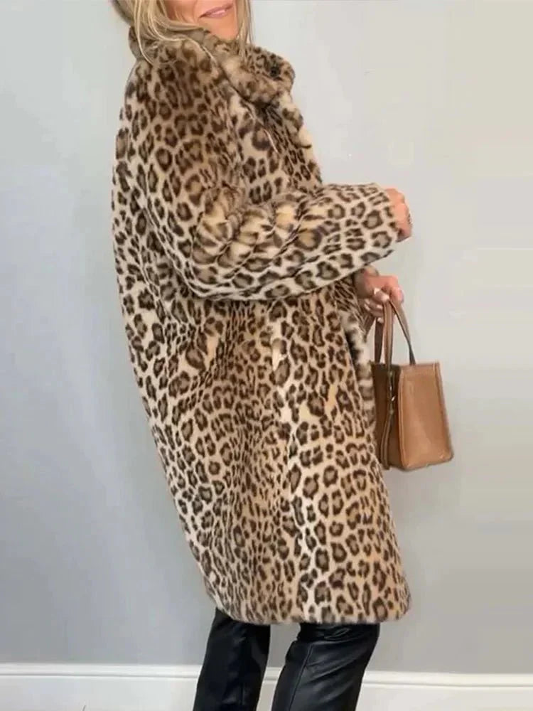 Eva Leopard Print Coat