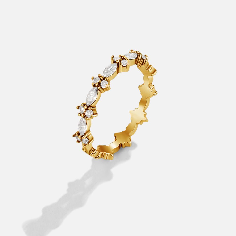Anello di Cristallo Oro Luxe