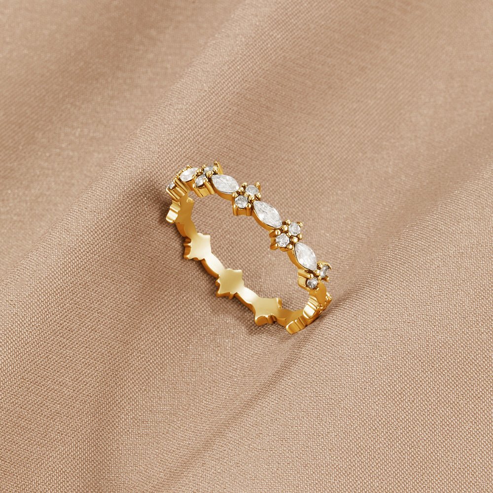 Anello di Cristallo Oro Luxe
