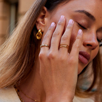 Anello di Cristallo Oro Luxe