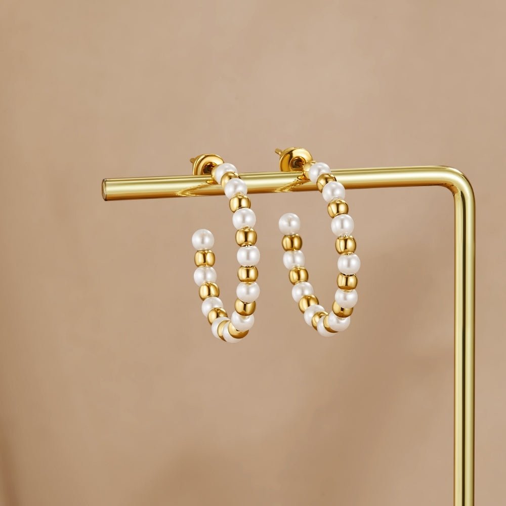 Orecchini Maia in Perle e Bead d'Oro