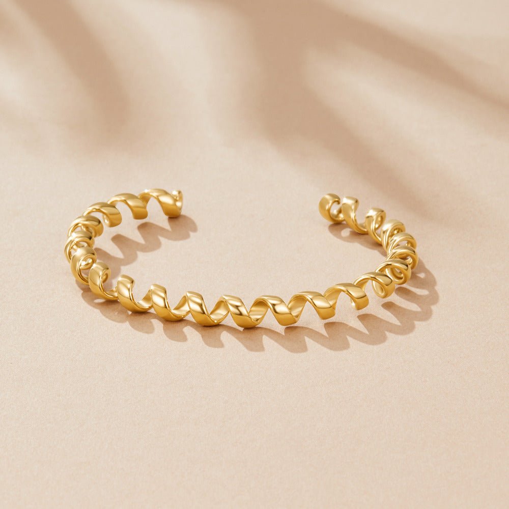 Bracciale a spirale in oro Melinda