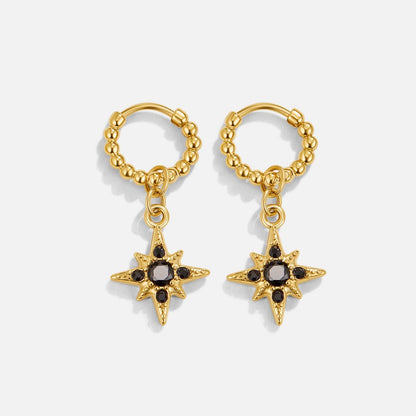 Orecchini a cerchio Midnight Luxe Drop