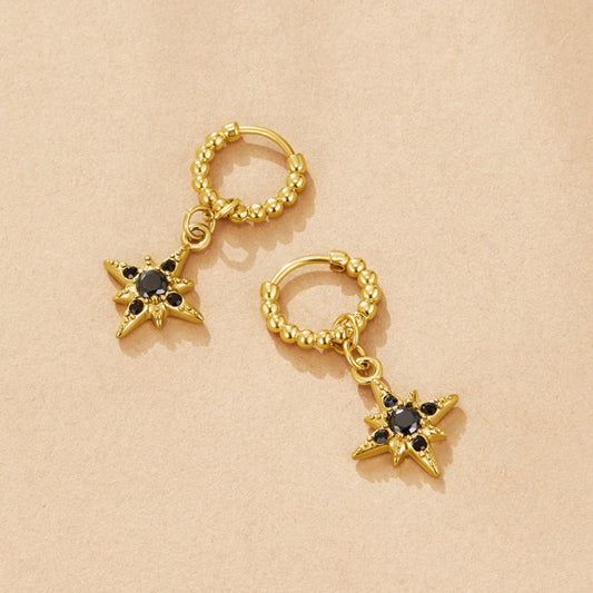 Orecchini a cerchio Midnight Luxe Drop