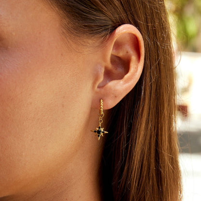 Orecchini a cerchio Midnight Luxe Drop