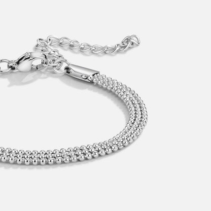 Bracciale a catena con perline argento Milano