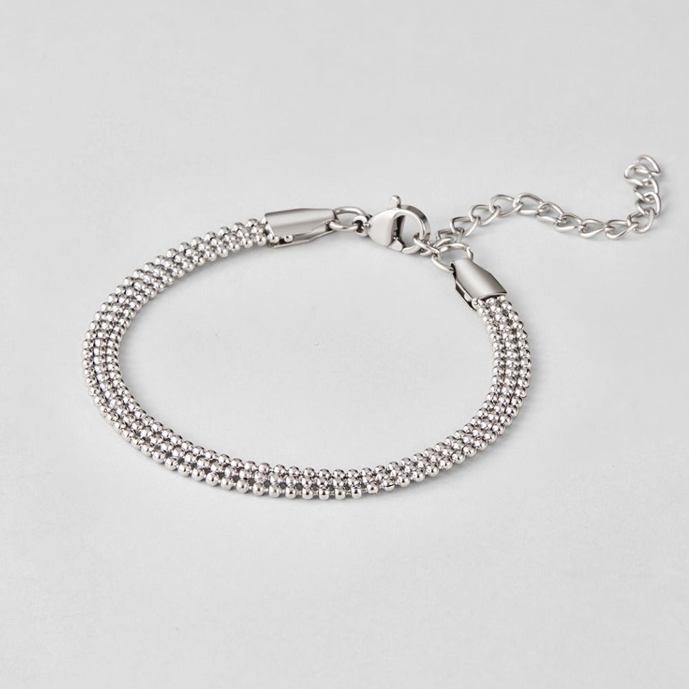 Bracciale a catena con perline argento Milano