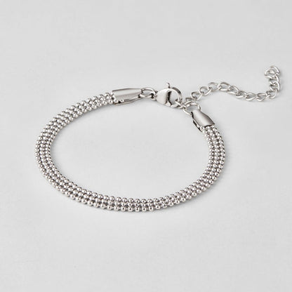 Bracciale a catena con perline argento Milano