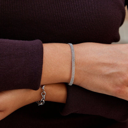 Bracciale a catena con perline argento Milano