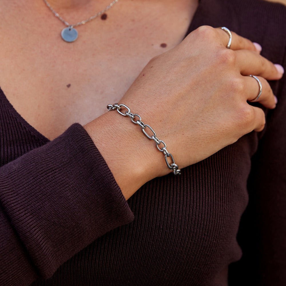 Bracciale Chunky Argento Miriam
