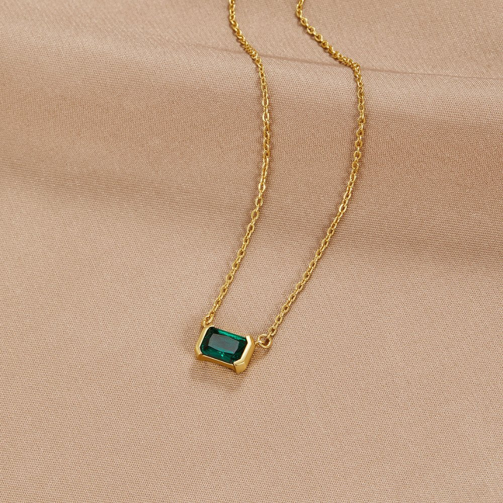 Collana in smeraldo verde Monica