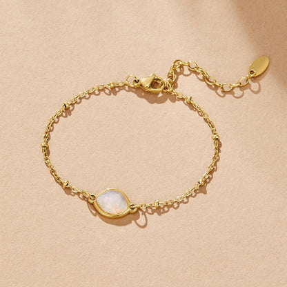Braccialetto con Charm in Pietra di Luna