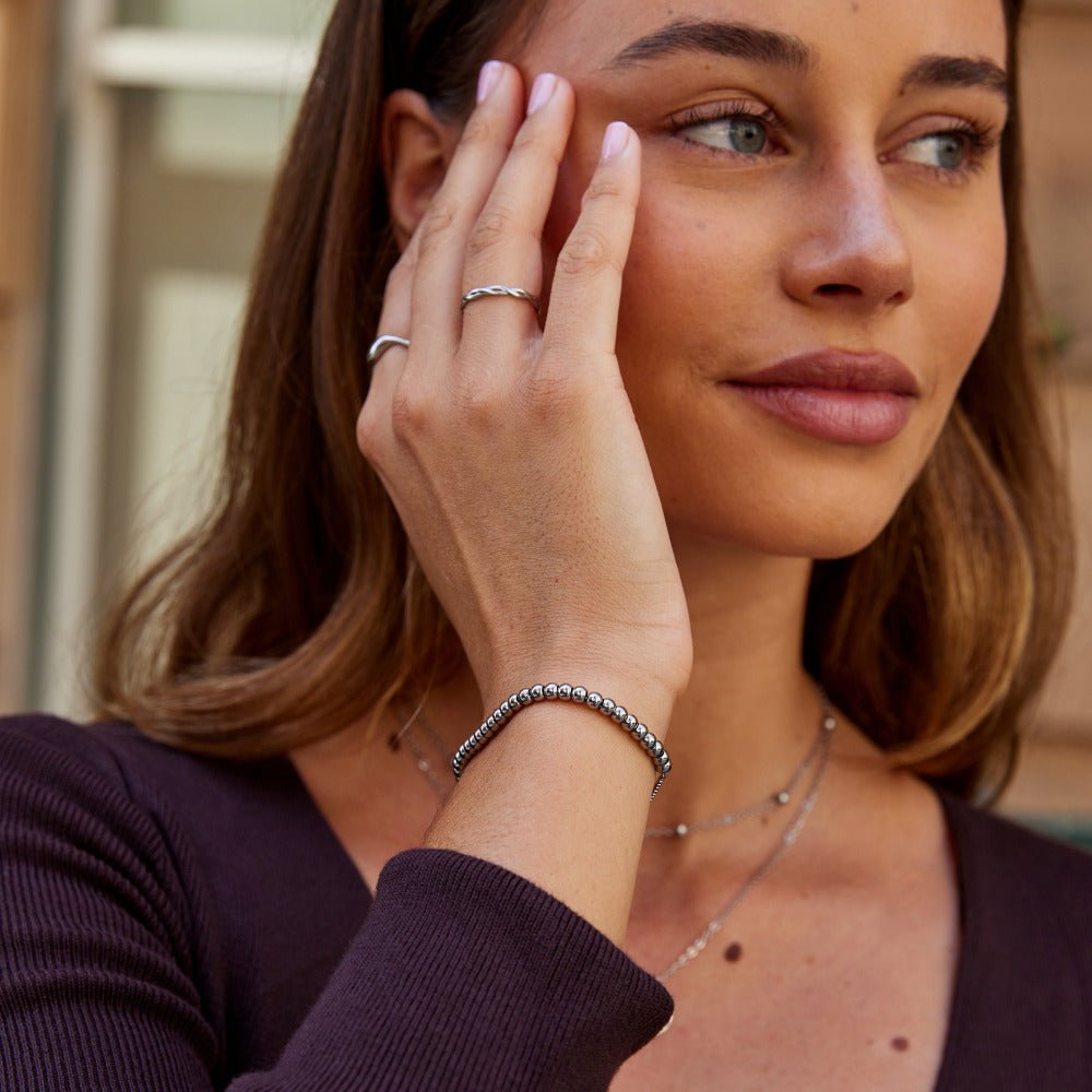 Bracciale in Argento con Perline Niloya