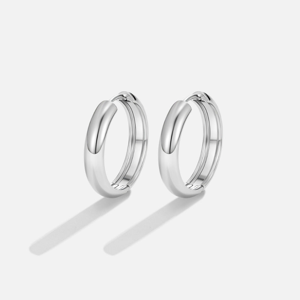 Orecchini a cerchio Nona Classic in argento