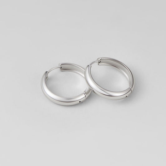 Orecchini a cerchio Nona Classic in argento