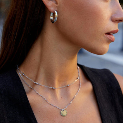 Orecchini a cerchio Nona Classic in argento