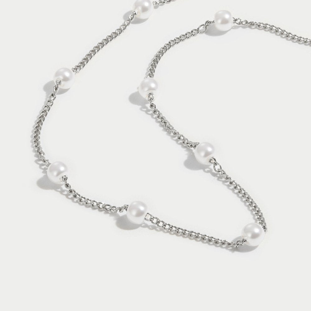 Collana Nura Pearl Silver
