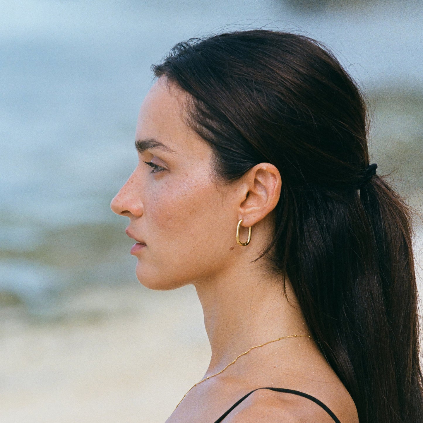 Orecchini a Cerchio Ovali