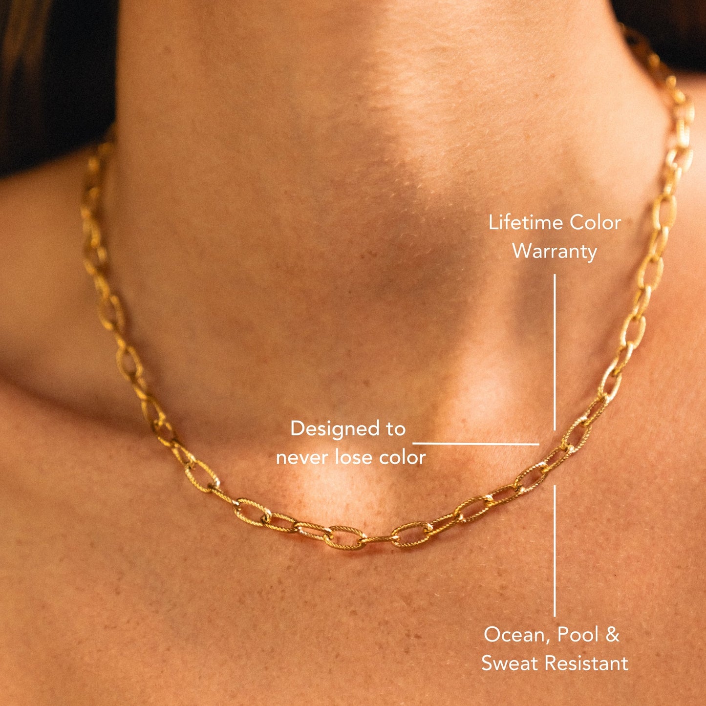 Collana Choker con Chiusura a Clip