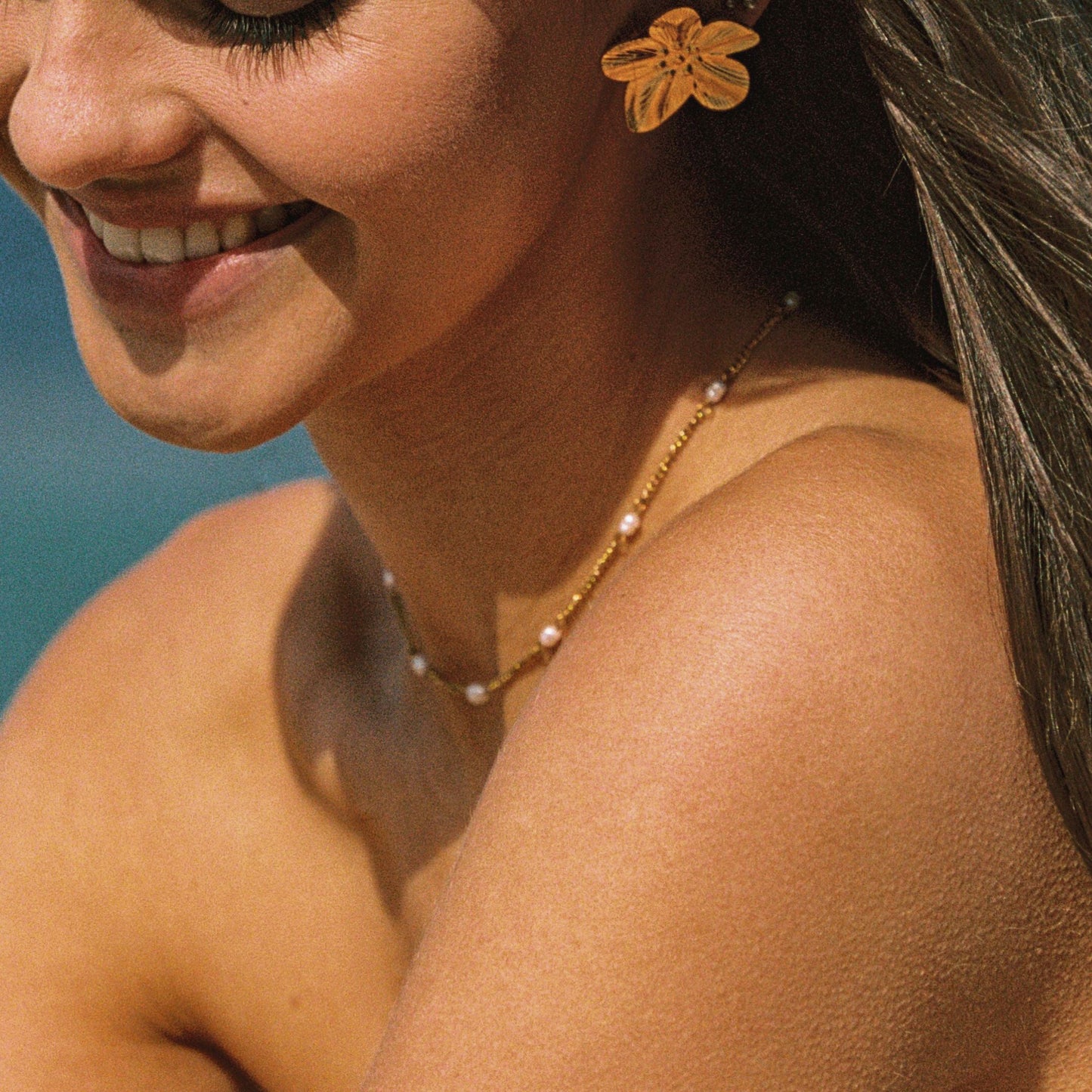 Collana Choker in Perle d'Oro Delicate