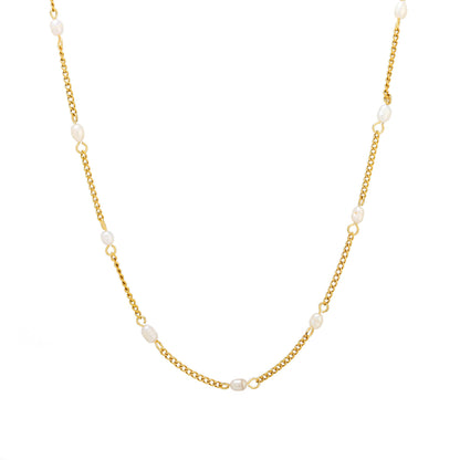 Collana Choker in Perle d'Oro Delicate