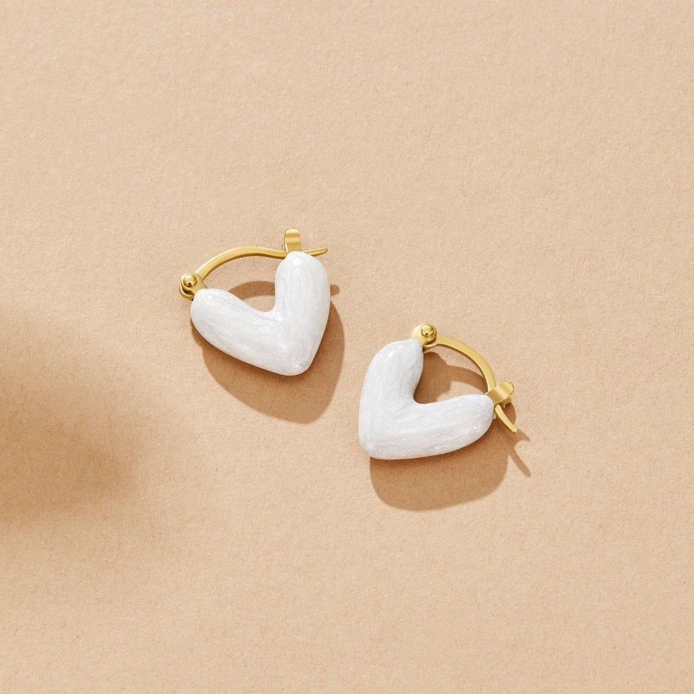 Orecchini a forma di cuore 'Amore Puro'