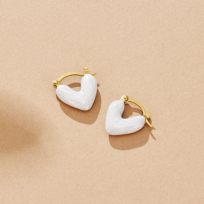 Orecchini a forma di cuore 'Amore Puro'
