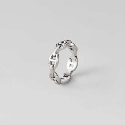 Anello in Acciaio Inossidabile Raya Silver Chain