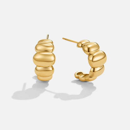 Orecchini Puff in Oro Rene