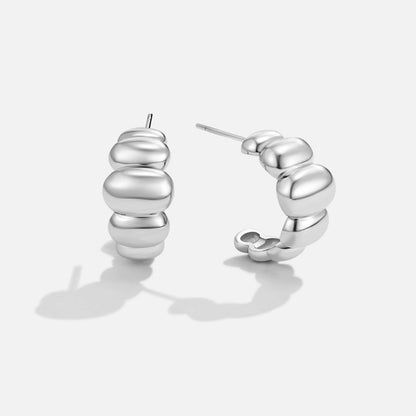 Orecchini Puff in Argento Rene