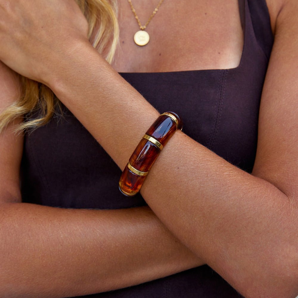 Bracciale Marbled Sabina Golden Brown