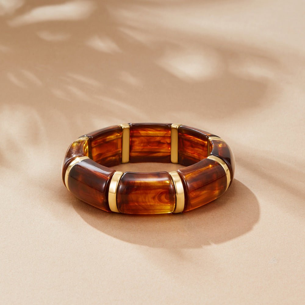 Bracciale Marbled Sabina Golden Brown