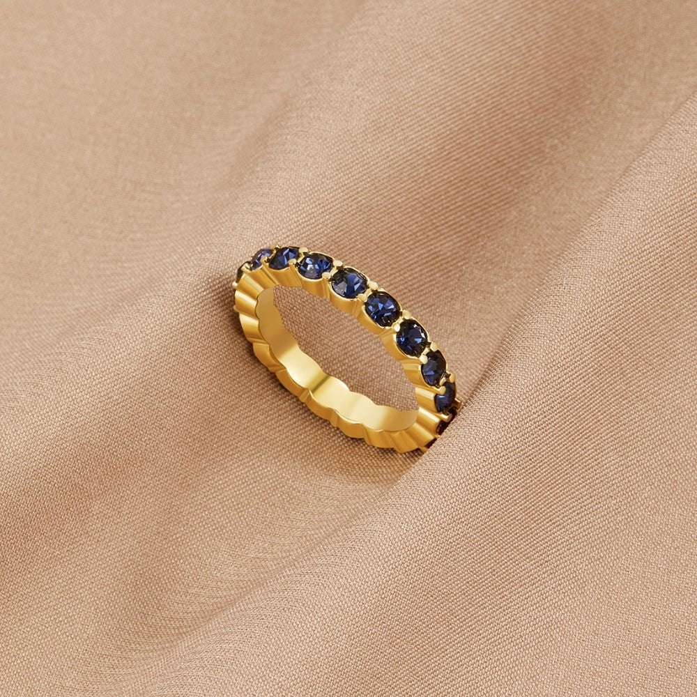 Anello in Cristallo di Bellezza Zaffiro 18k