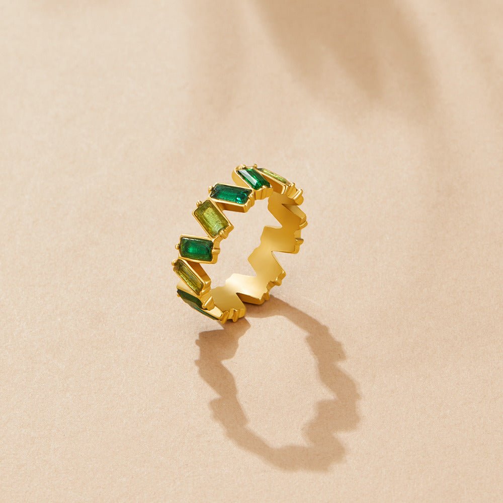 Anello Baguette in Cristallo 'Sapphire Dream'