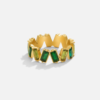 Anello Baguette in Cristallo 'Sapphire Dream'
