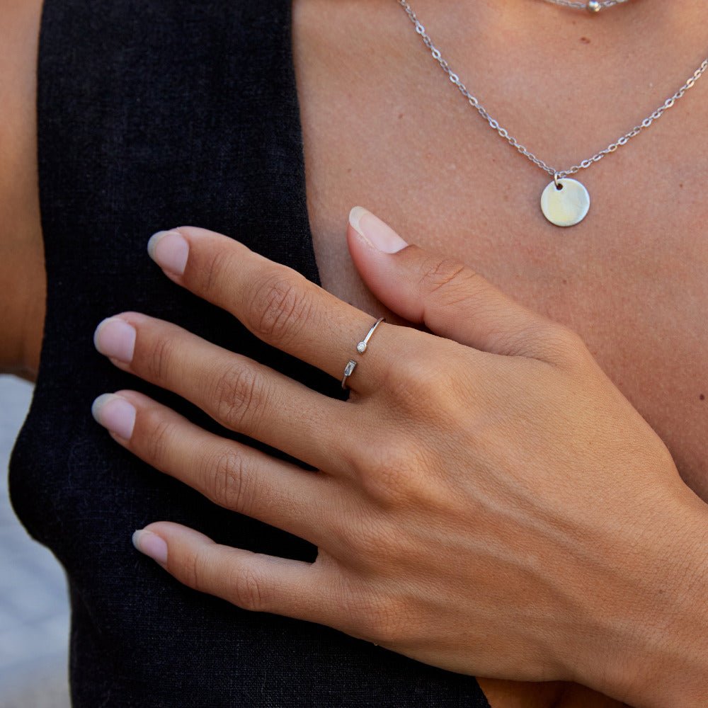 Anello in Cristallo Argento Serena