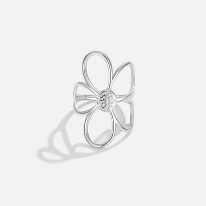 Anello Fiore Margherita Argento