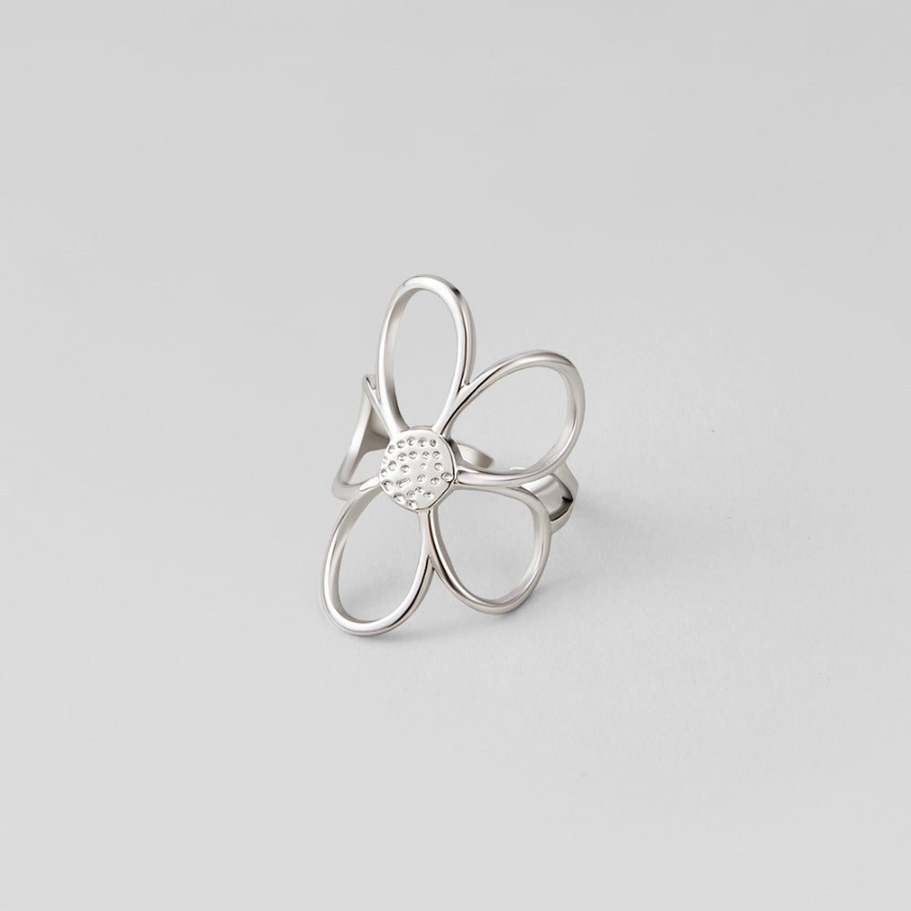 Anello Fiore Margherita Argento