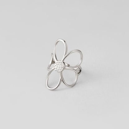 Anello Fiore Margherita Argento
