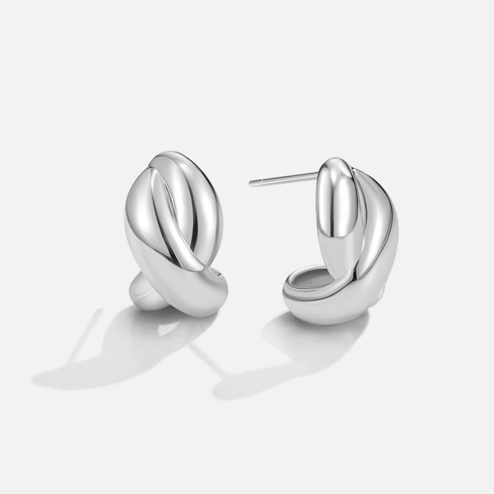 Orecchini Twisted Silver Dakota