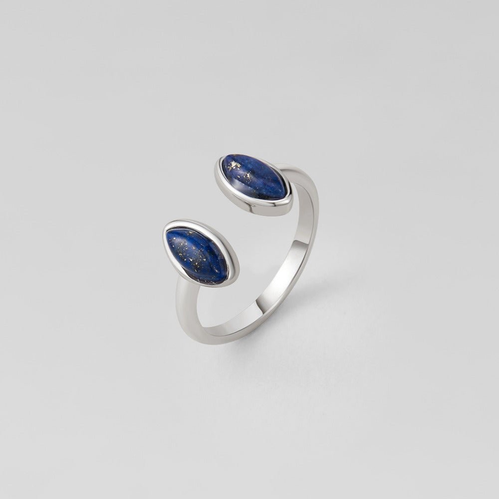 Anello avvolgente in Lapis Lazuli Argento