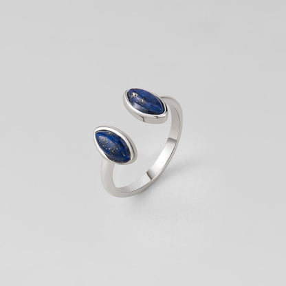 Anello avvolgente in Lapis Lazuli Argento
