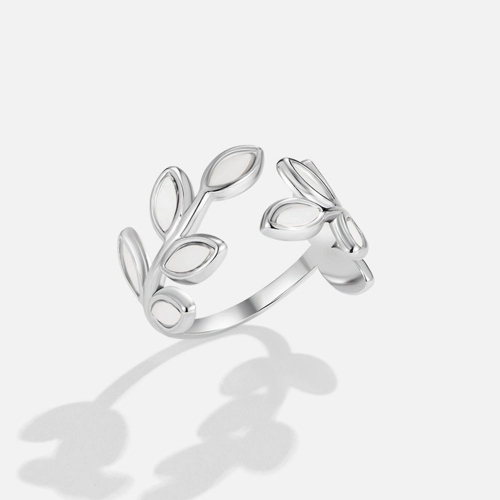 Anello Foglia Argento