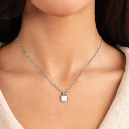 Collana con pendente in conchiglia bianca Silver Lucia